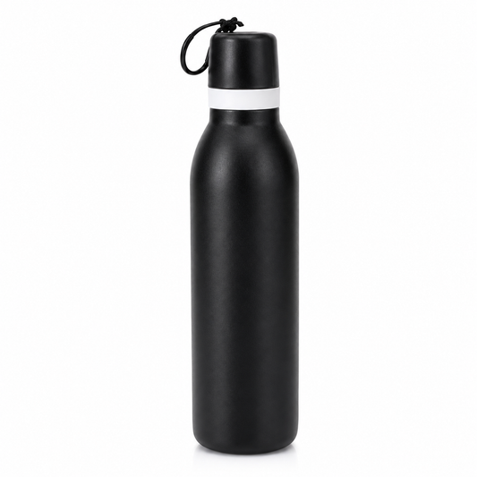 Botella con bombilla antiderrame