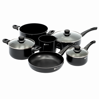 Set de olla antiadherente 9pcs colores