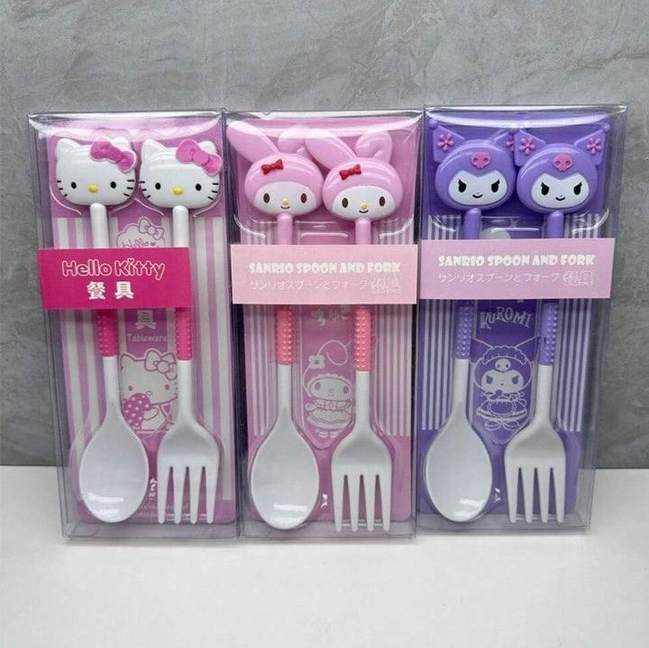 Set cubiertos Hello Kitty  x100u