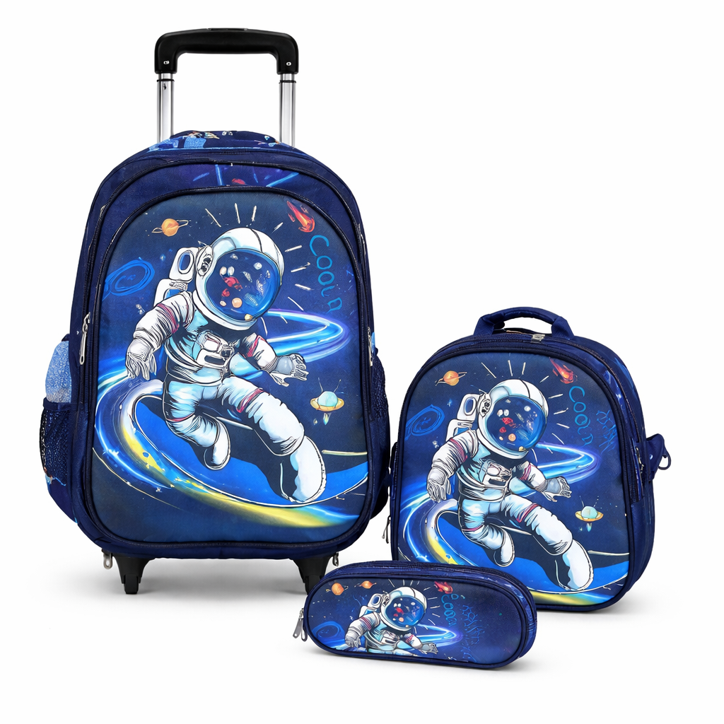 Mochila escolar 3 en 1 con ruedas