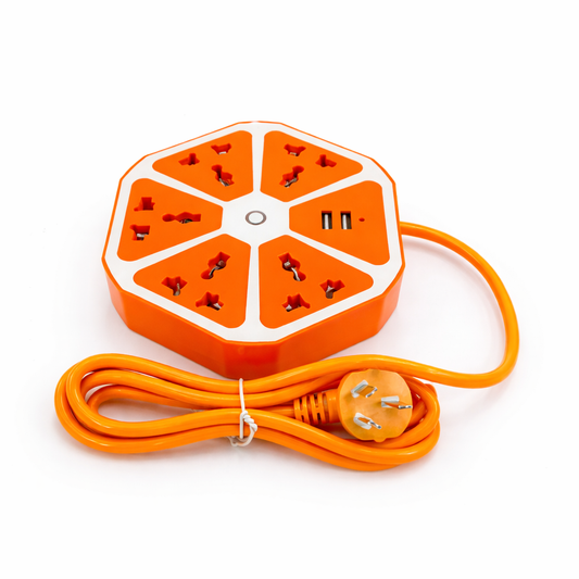 Zapatilla flor 5 bocas + 2USB