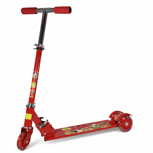 Monopatin con luz de metal