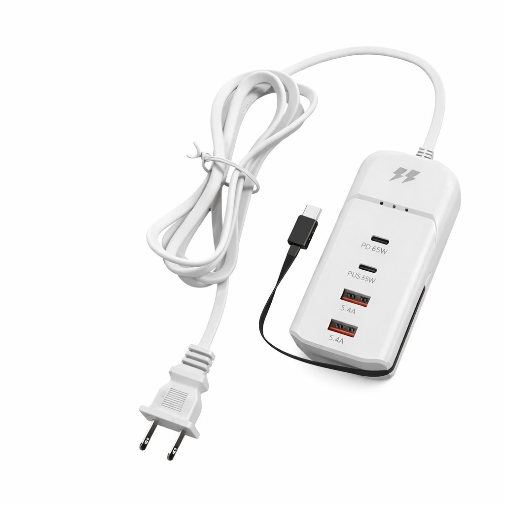 Mini zapatilla cargador rack charger 66w