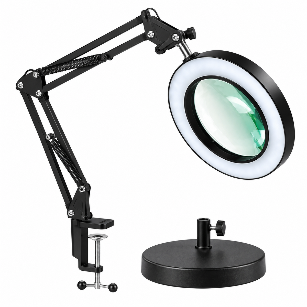 Lampara led con lupa 2 en 1