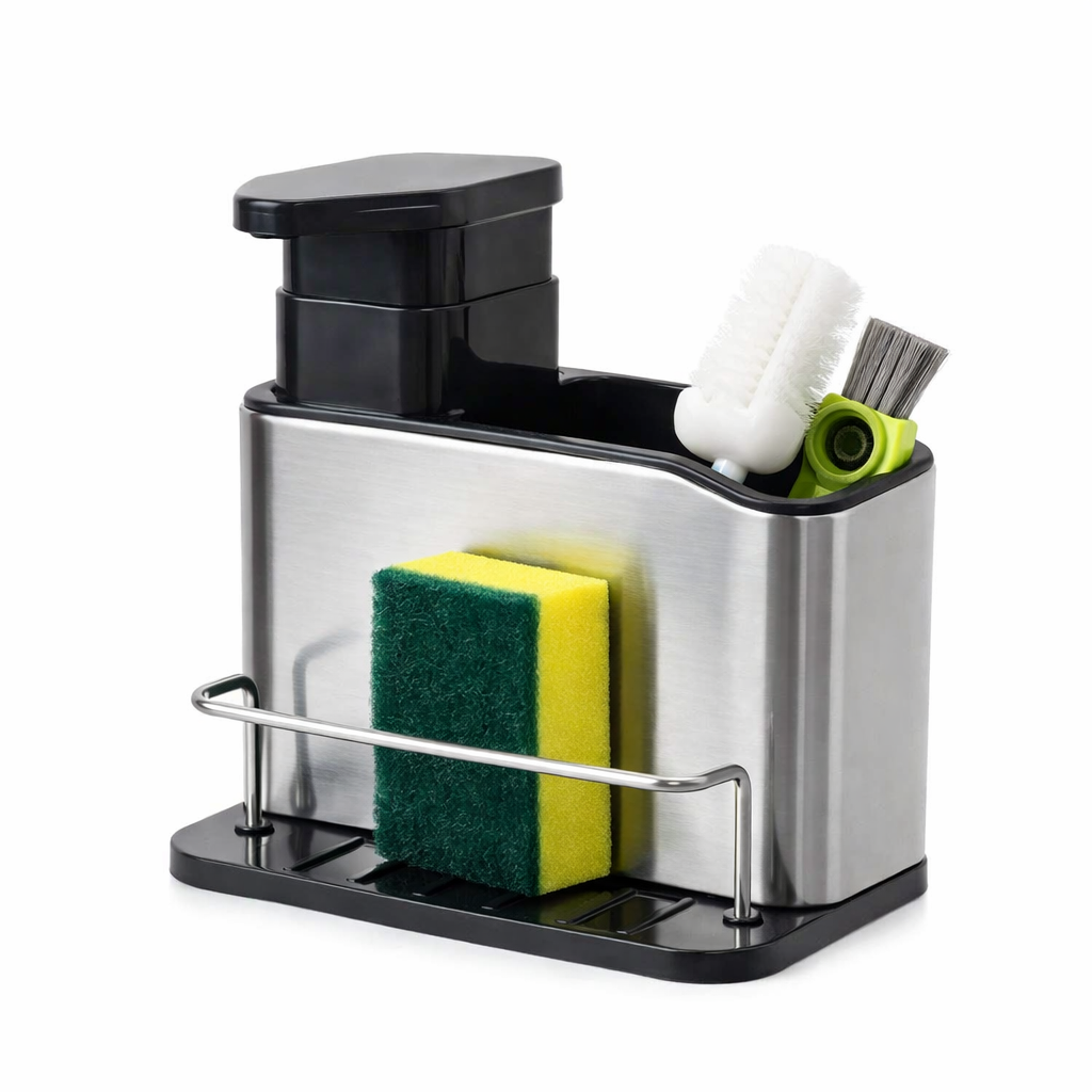 Dispenser de detergente con porta esponja