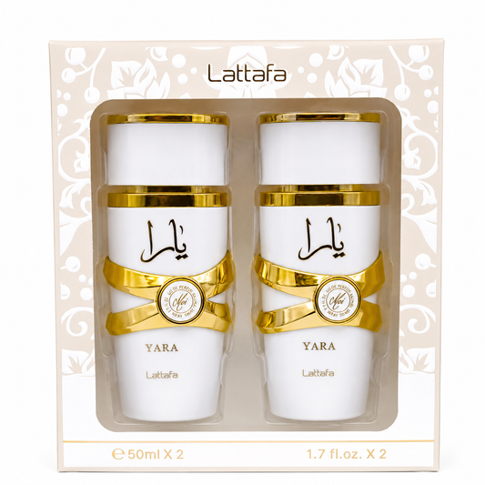 Kit de perfume Lattafa Yara Moi x2 50ml