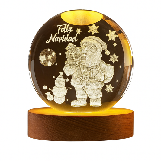 Bola led de cristal 8 cm