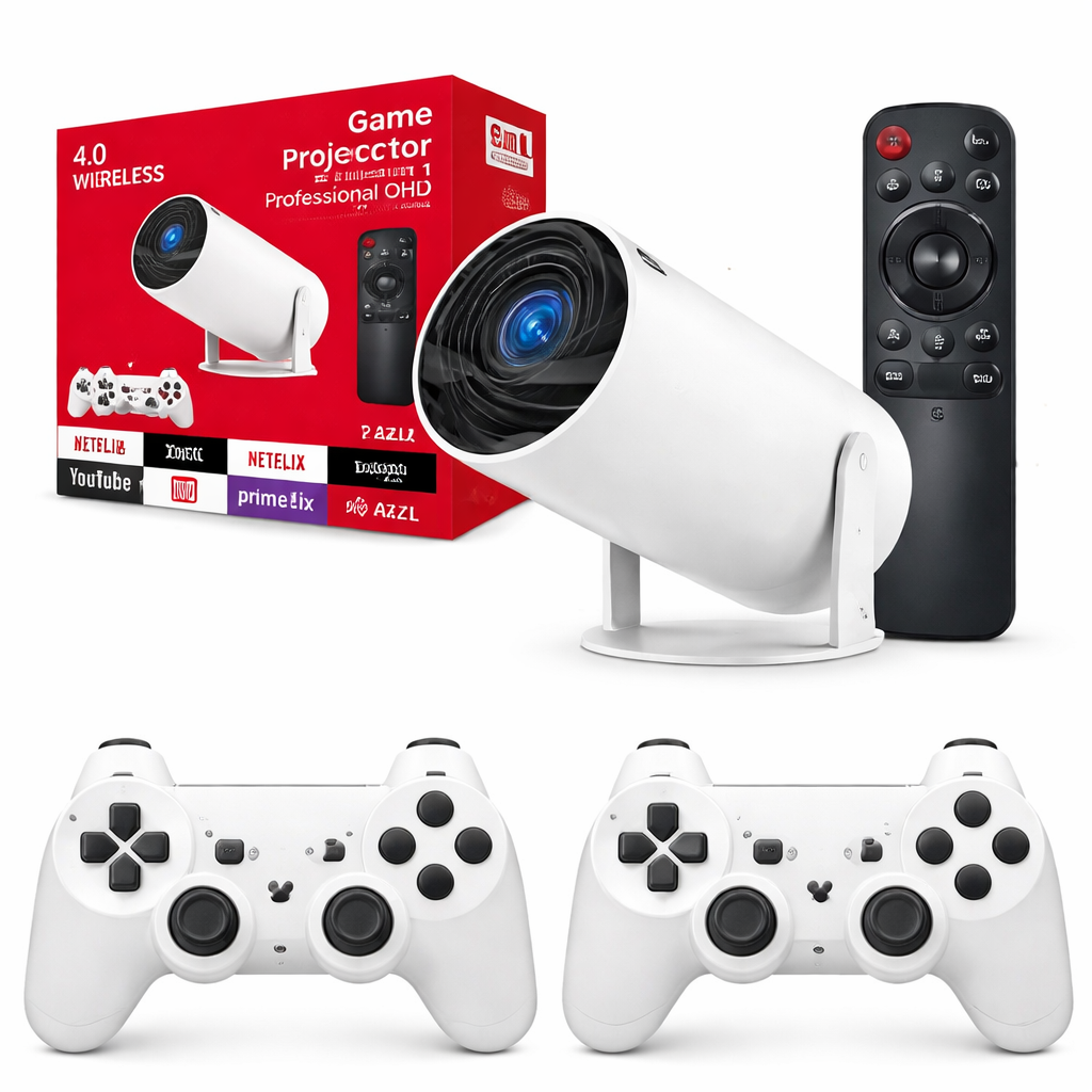 Proyector 3D games + Joysticks + Juegos
