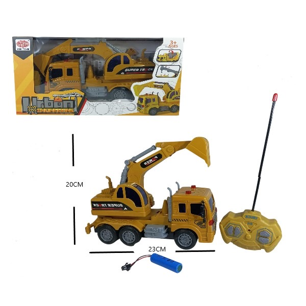 Grúa de construcción con radio control