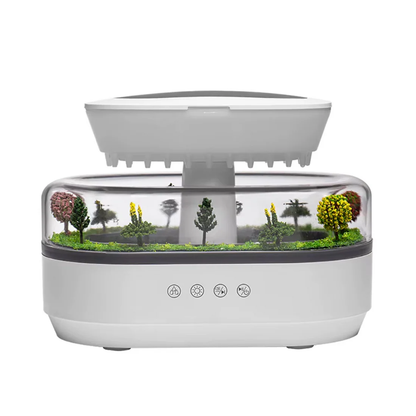 Humidificador jardín con sonido de lluvia