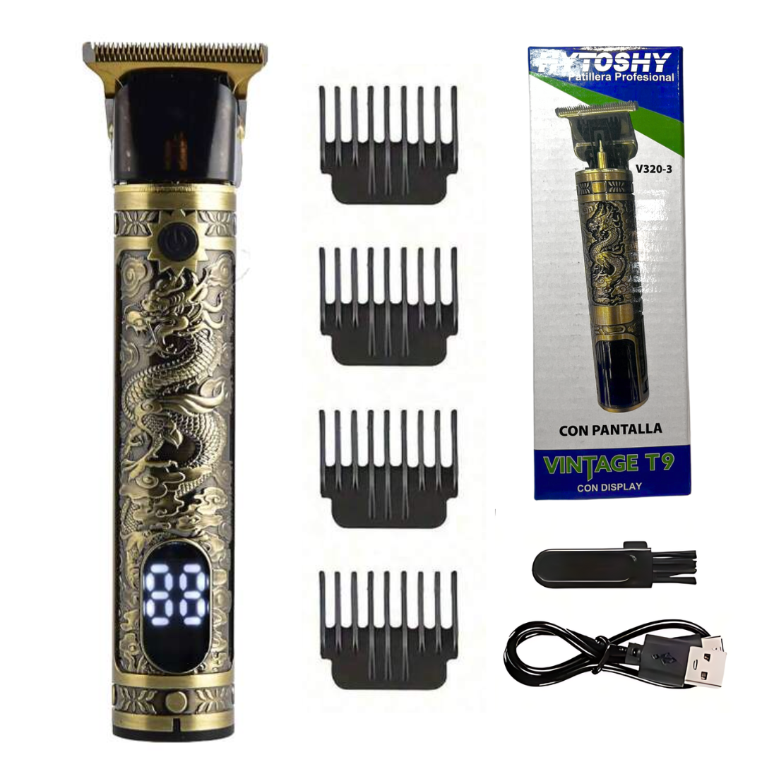 Patillera trimmer metálica con visor  x100u