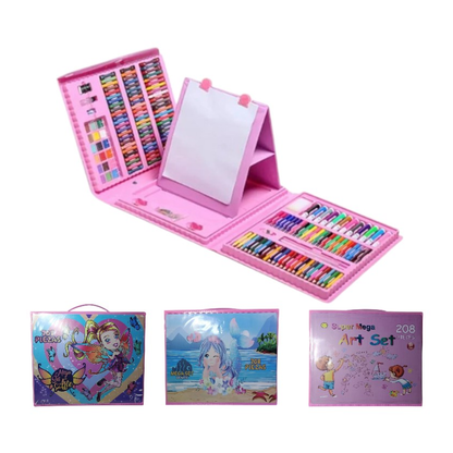 Set de pinturas para colorear 208 piezas