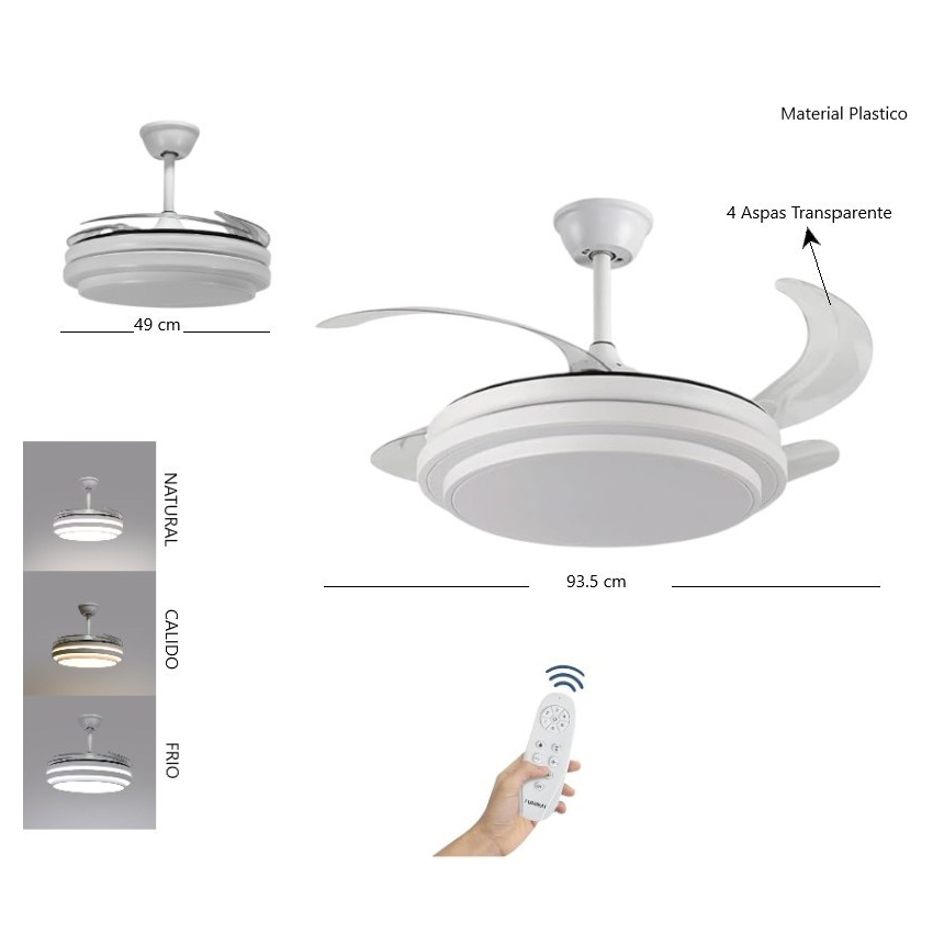 Ventilador de techo 60w