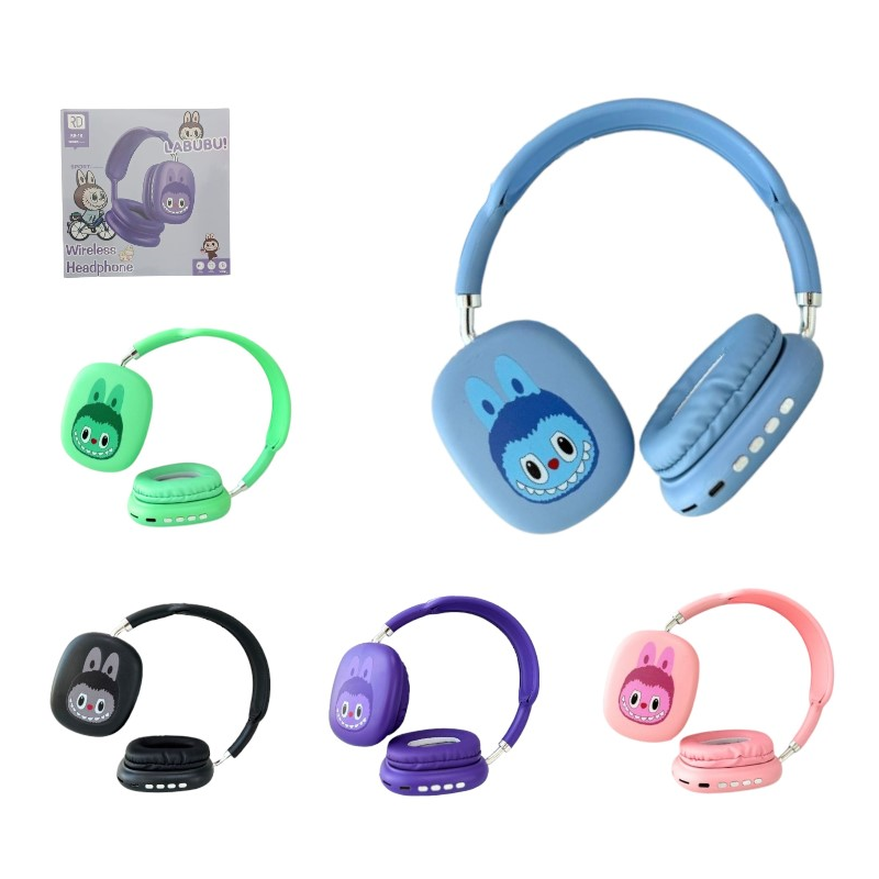 Auriculares vincha bluetooth Labubu